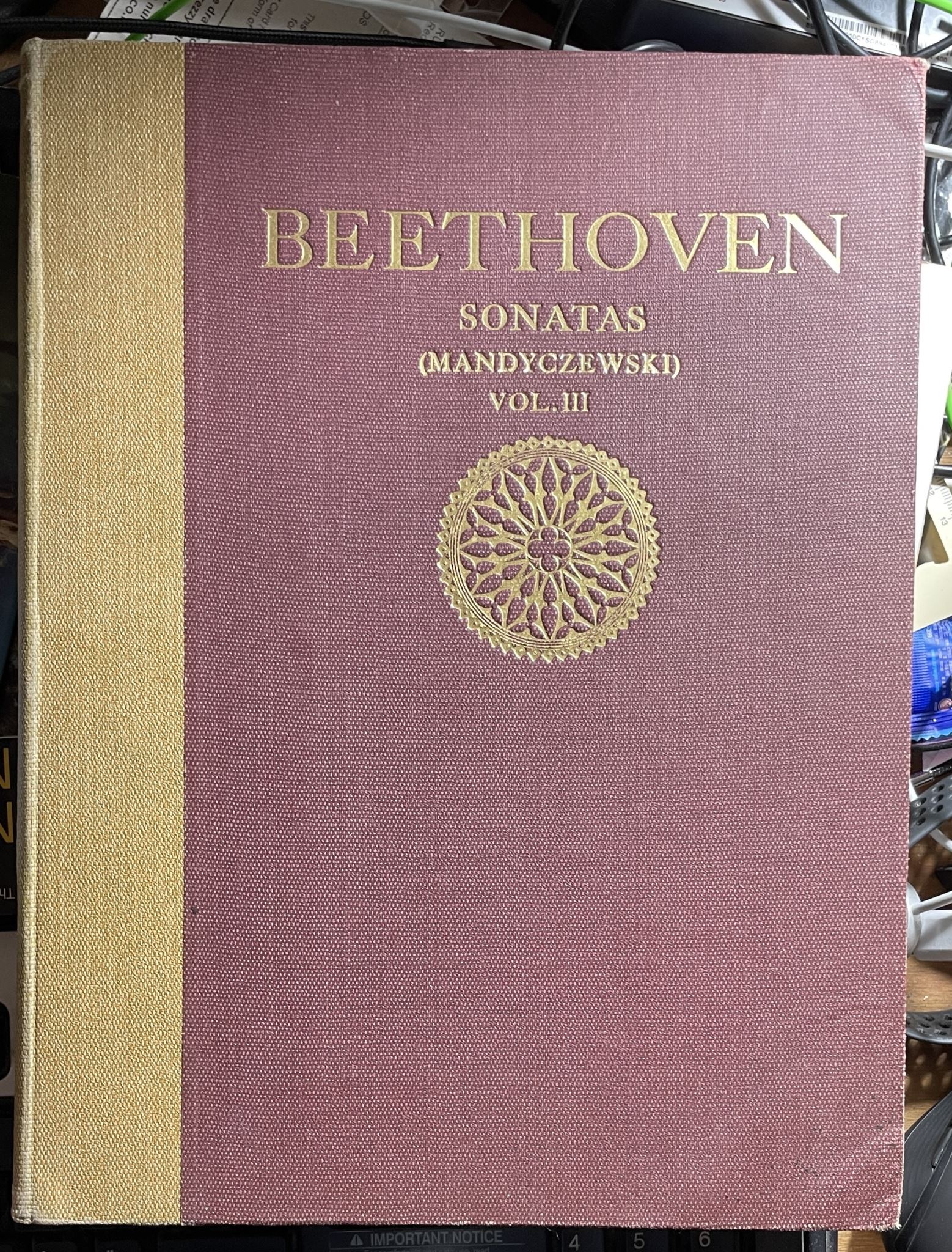 Beethoven Sonatas (Mandyczewski) Vol III Sugener's Edition 8044C