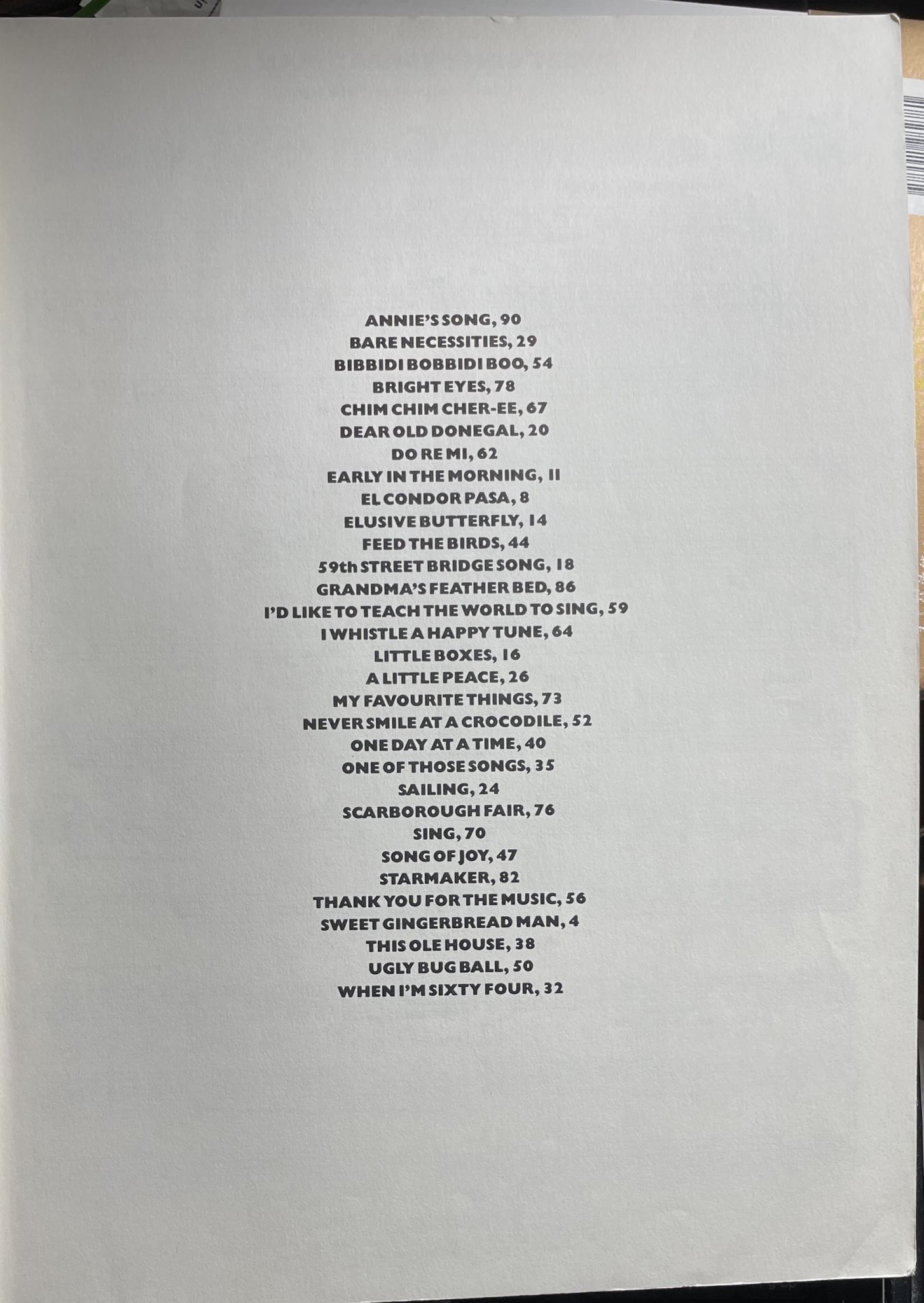 New songs for children The gingerbread man book