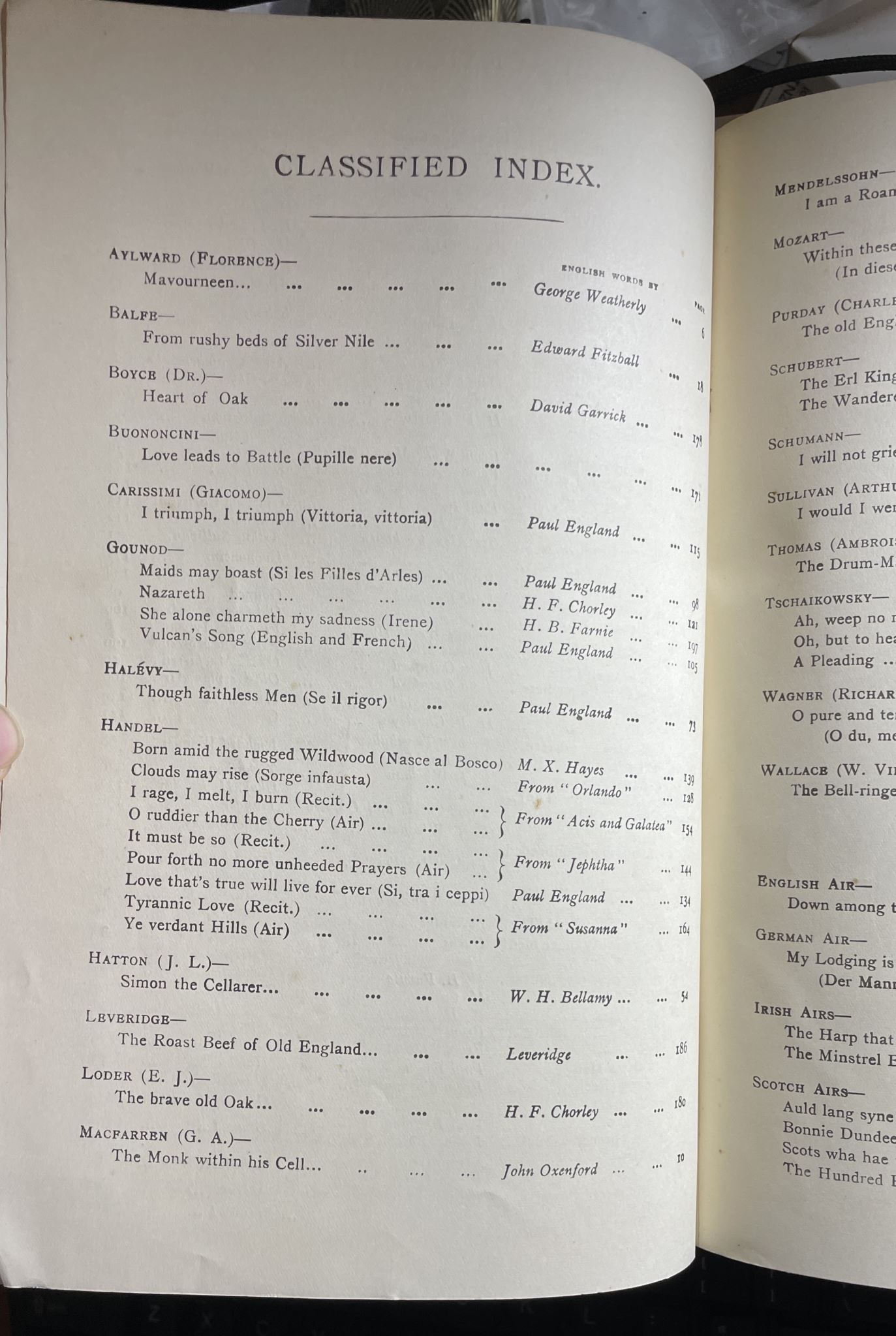 Vintage music sheet Bass Songs Imperial Edition Boosey & Co Ltd