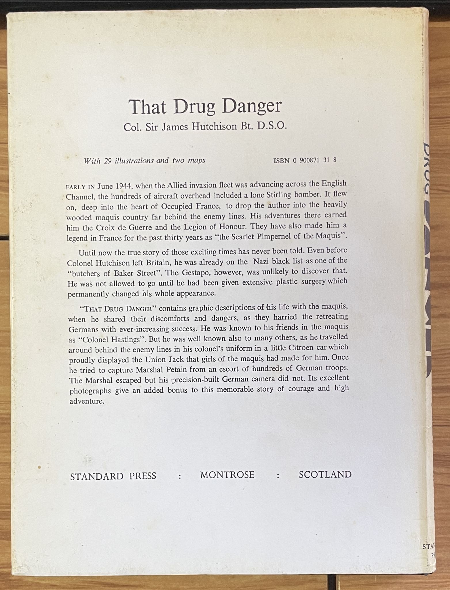 That Drug Danger by Sir James Hutchison Bt