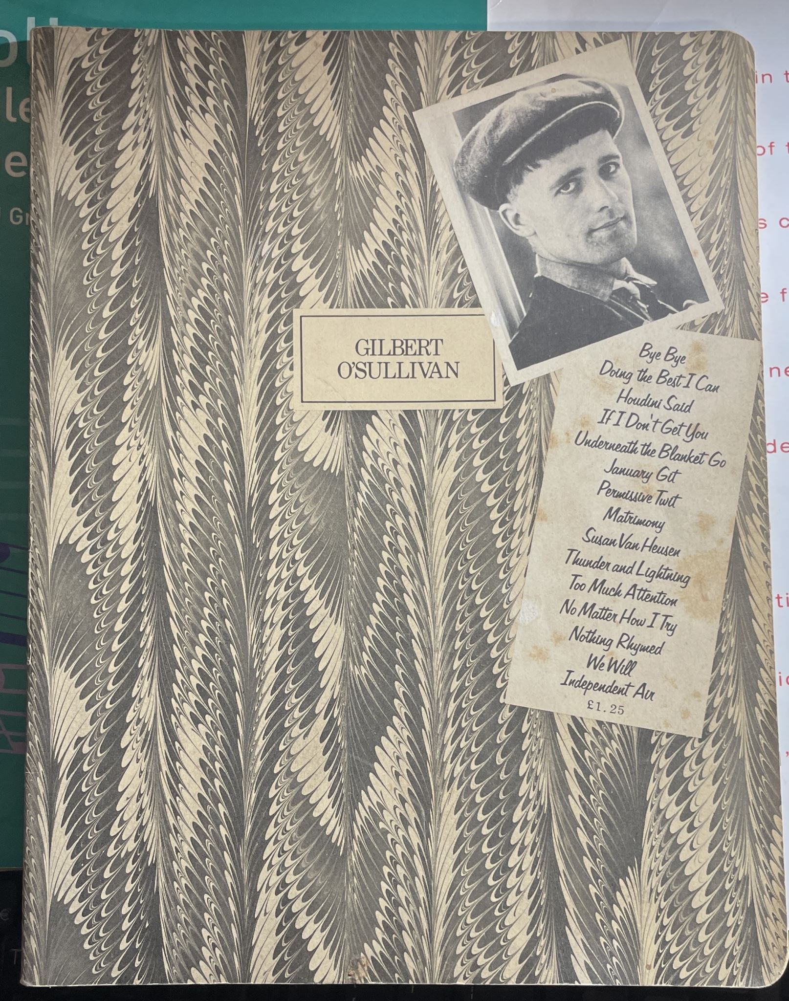 Gilbert O'Sullivan Music Sheet