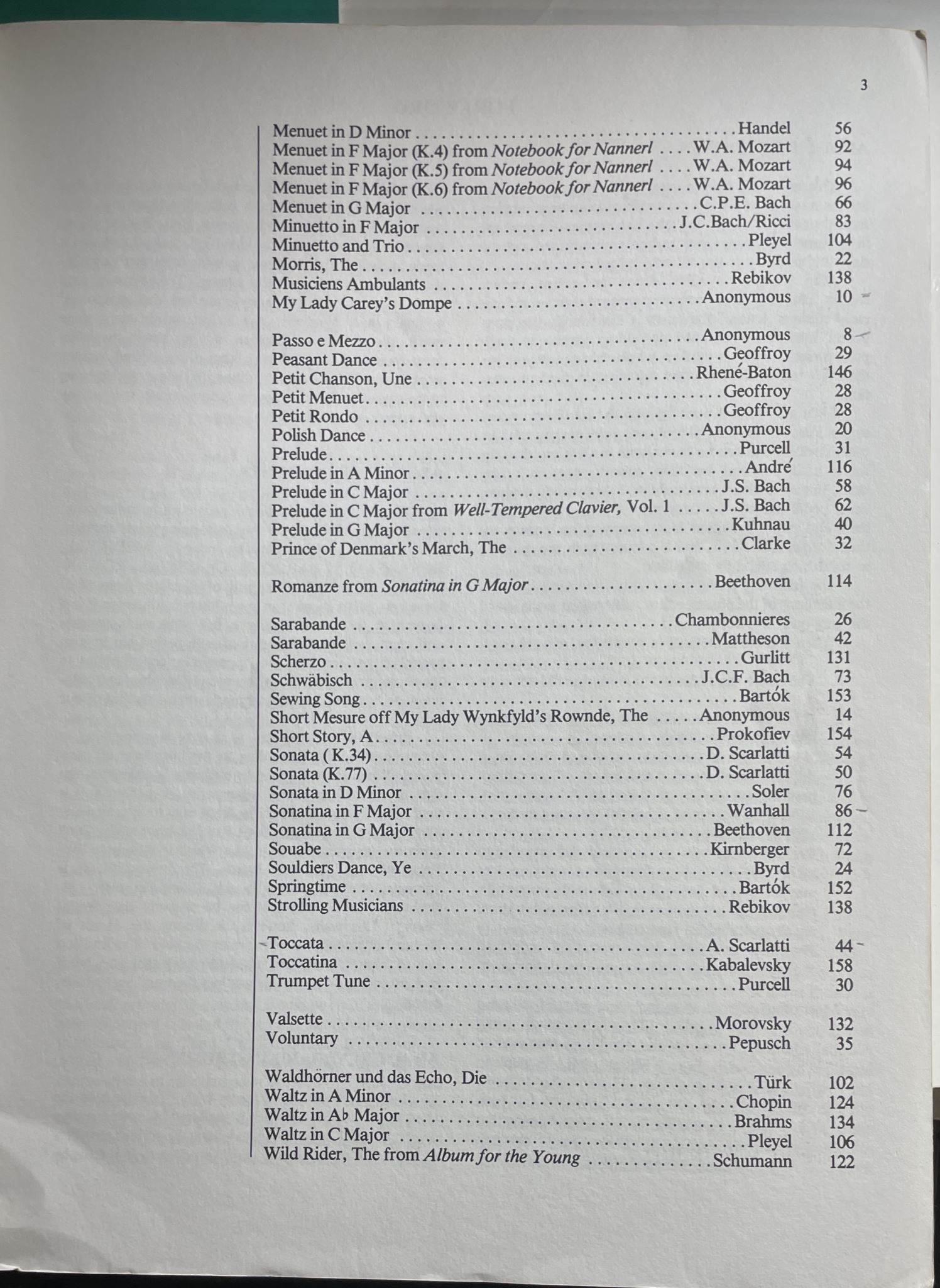 Seven Centuries of Keyboard Music Easy to Intermediate Edited by Willard Palmer