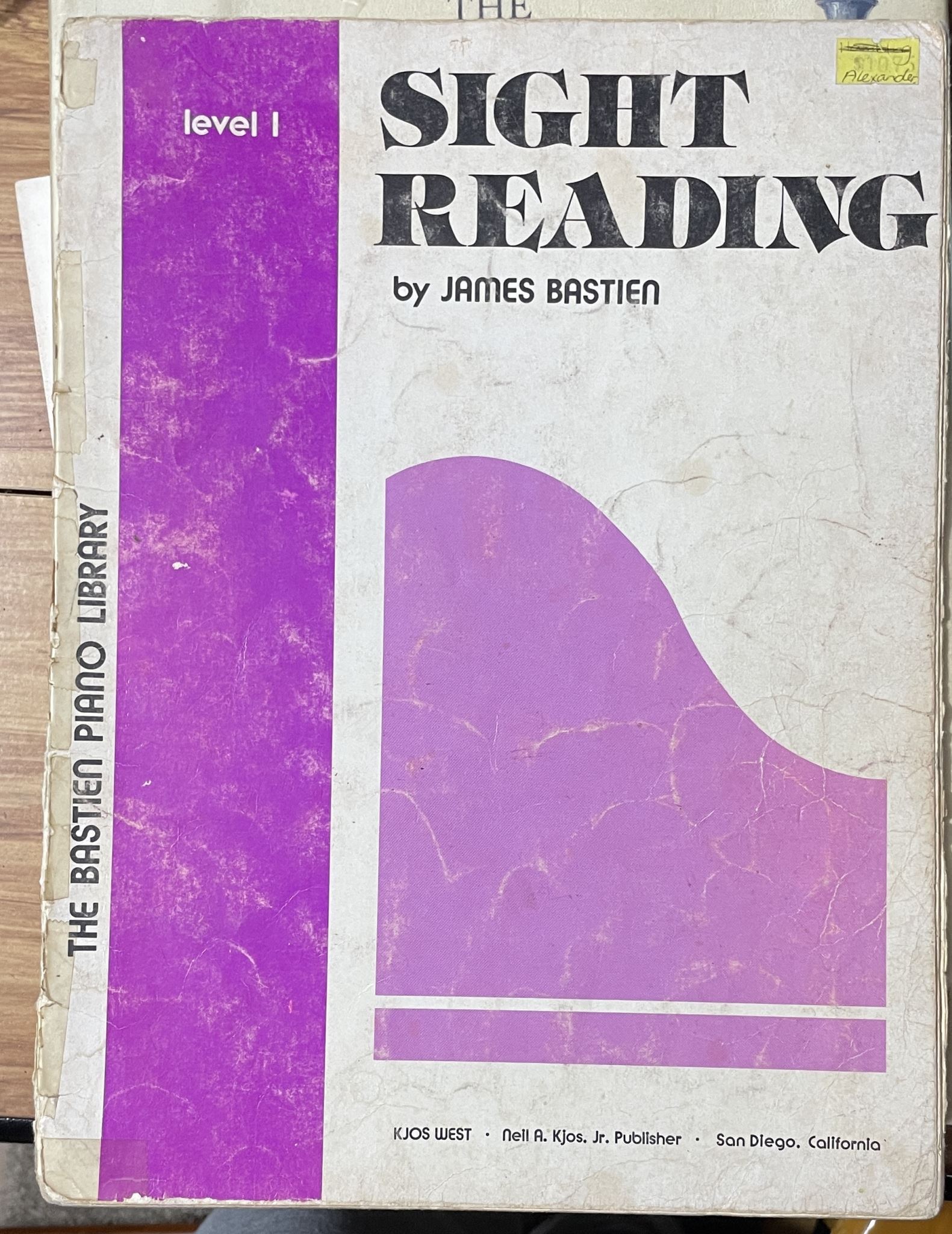 The Bastien Piano Library Sight Reading Level I by James Bastien