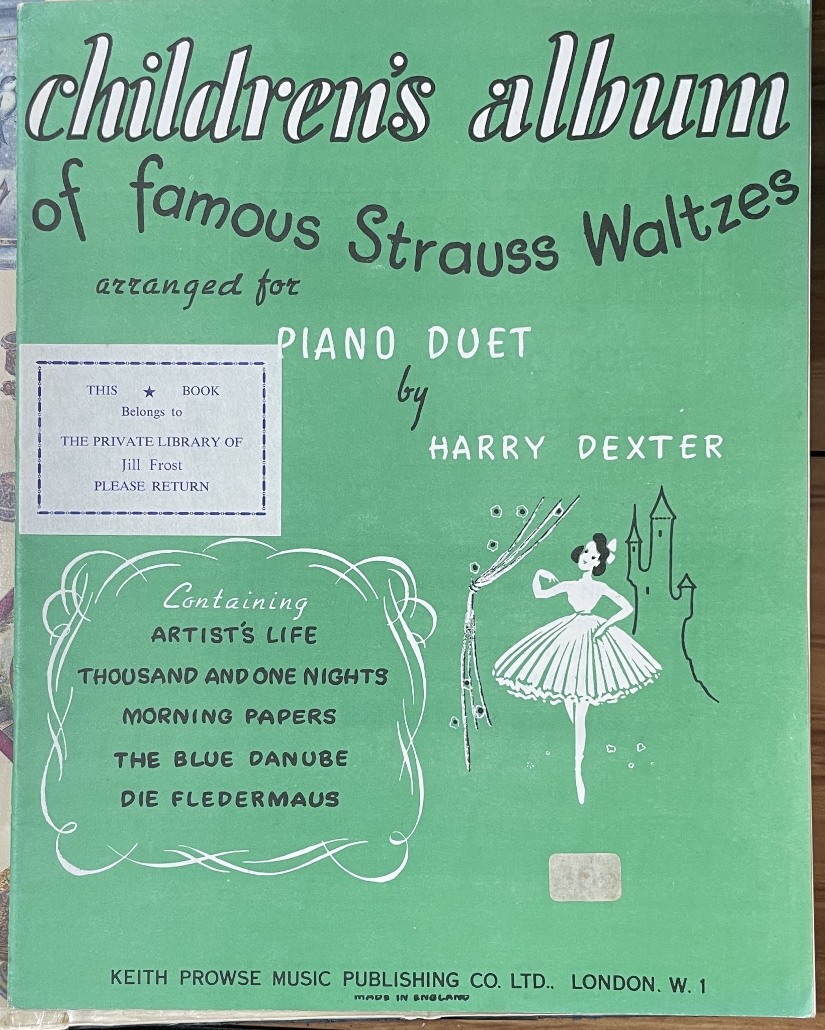 Children's Album of Famous Strauss Waltzes Arranged for Piano Duet