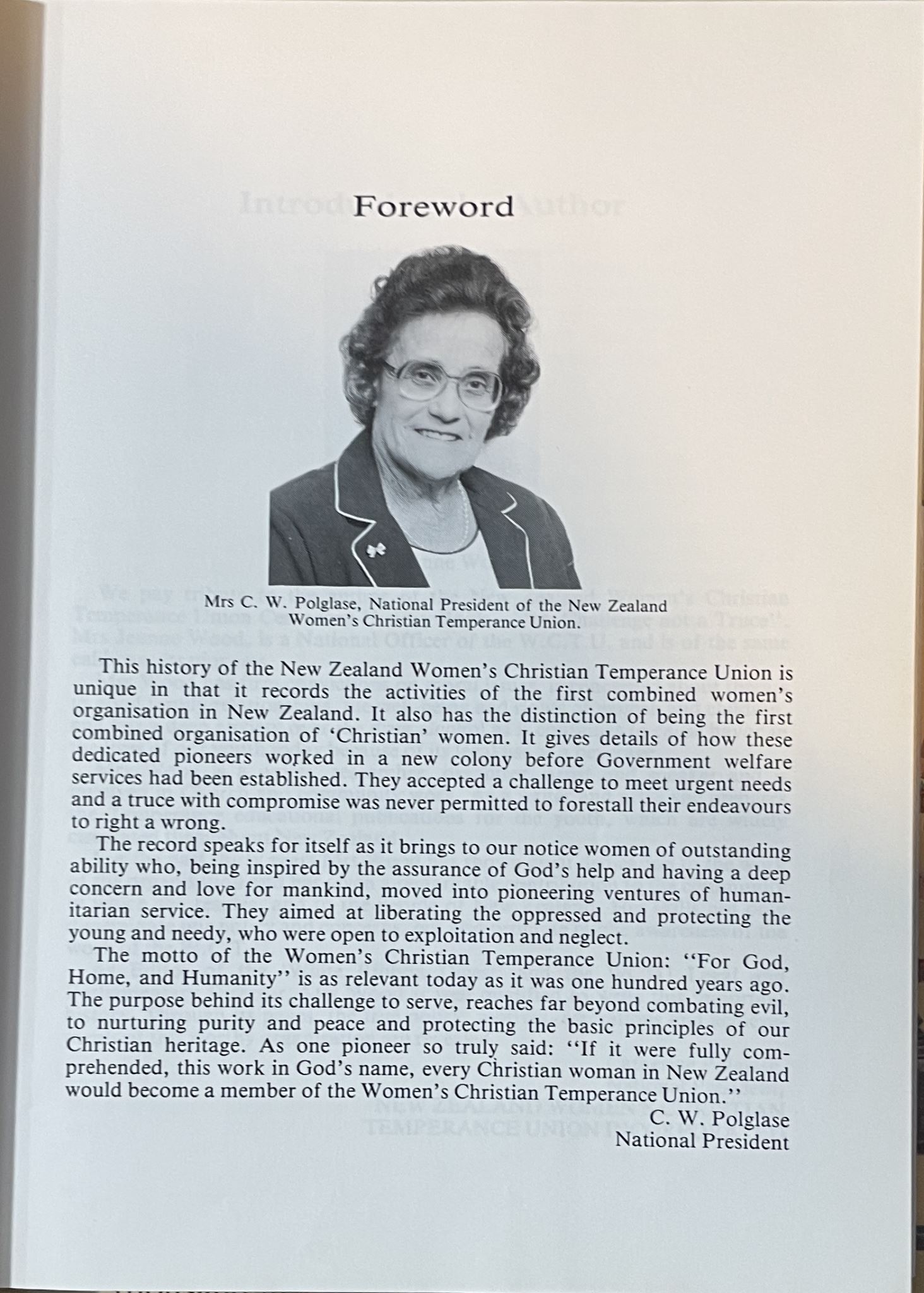 A Challenge Not A Truce 1885-1995 New Zealand Women's Christian Temperance Union