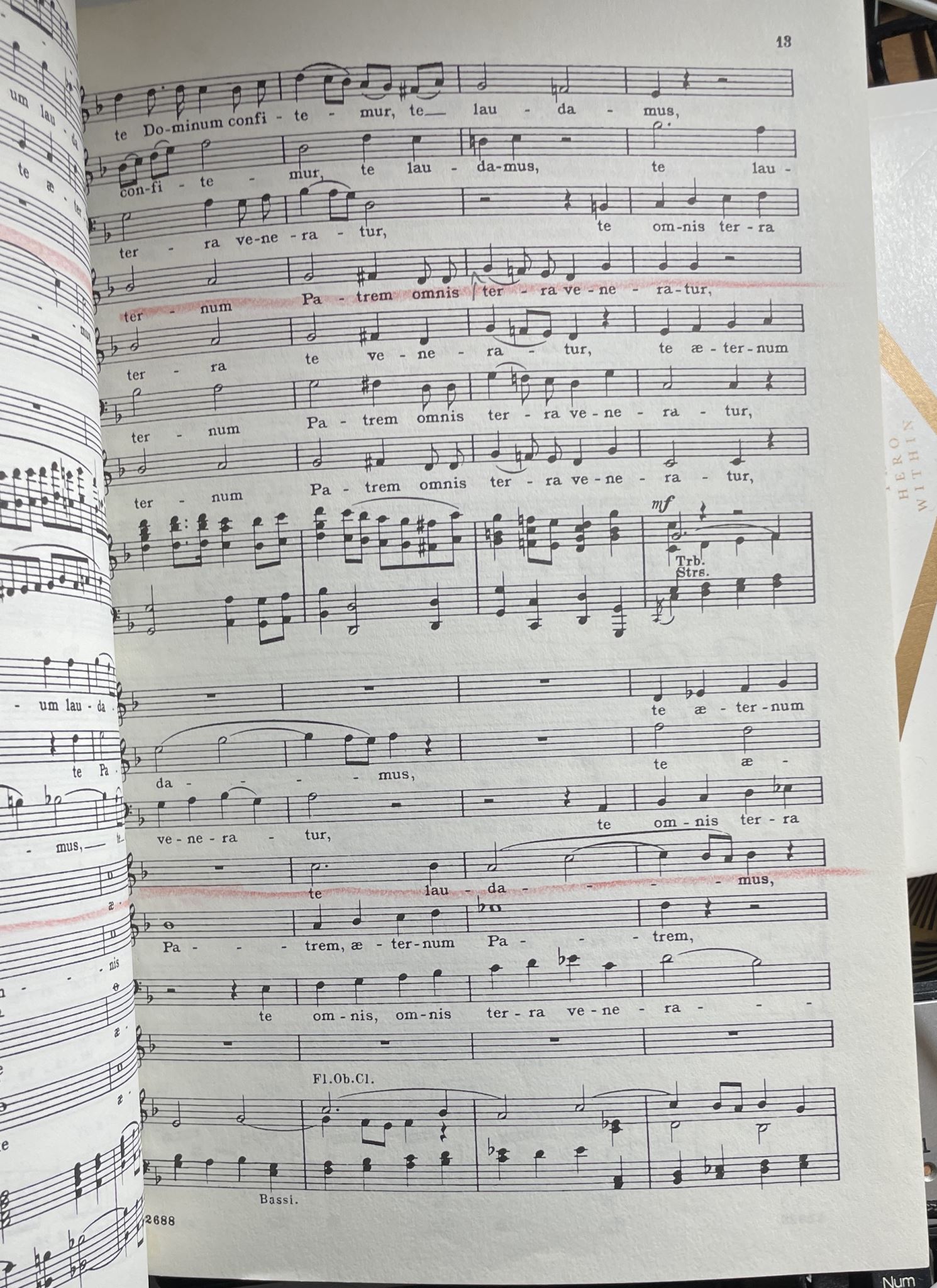 Te Deum For Triple Chorus Solo Tenor and Piano by Hector Berlioz