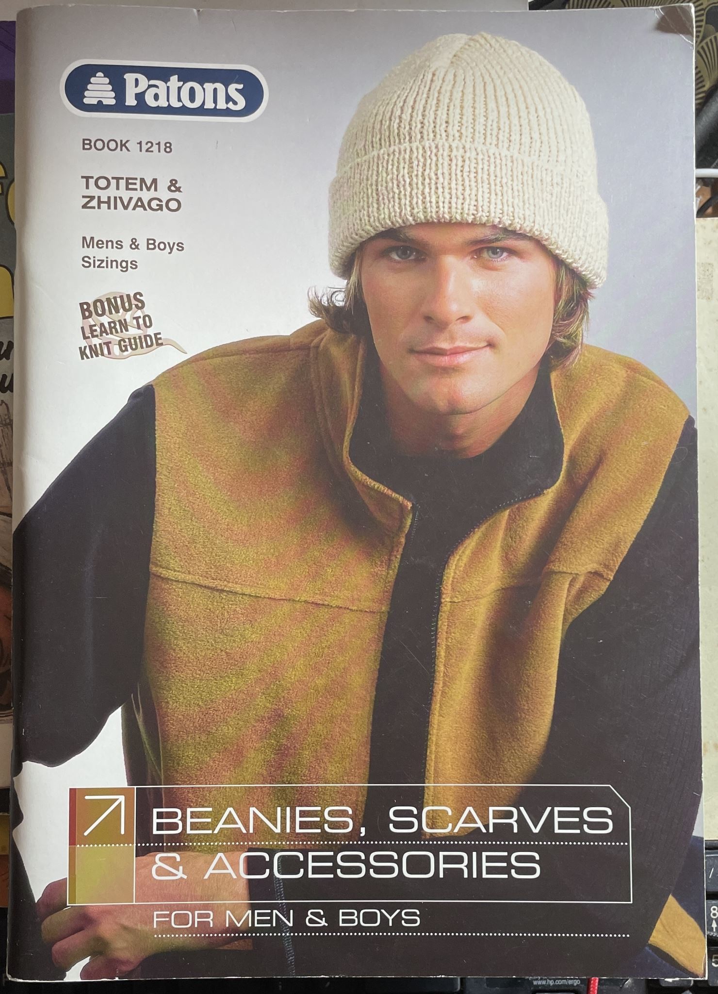 Patons Book 1218 71 Beanies, Scarves & Accessories for Men & Boys