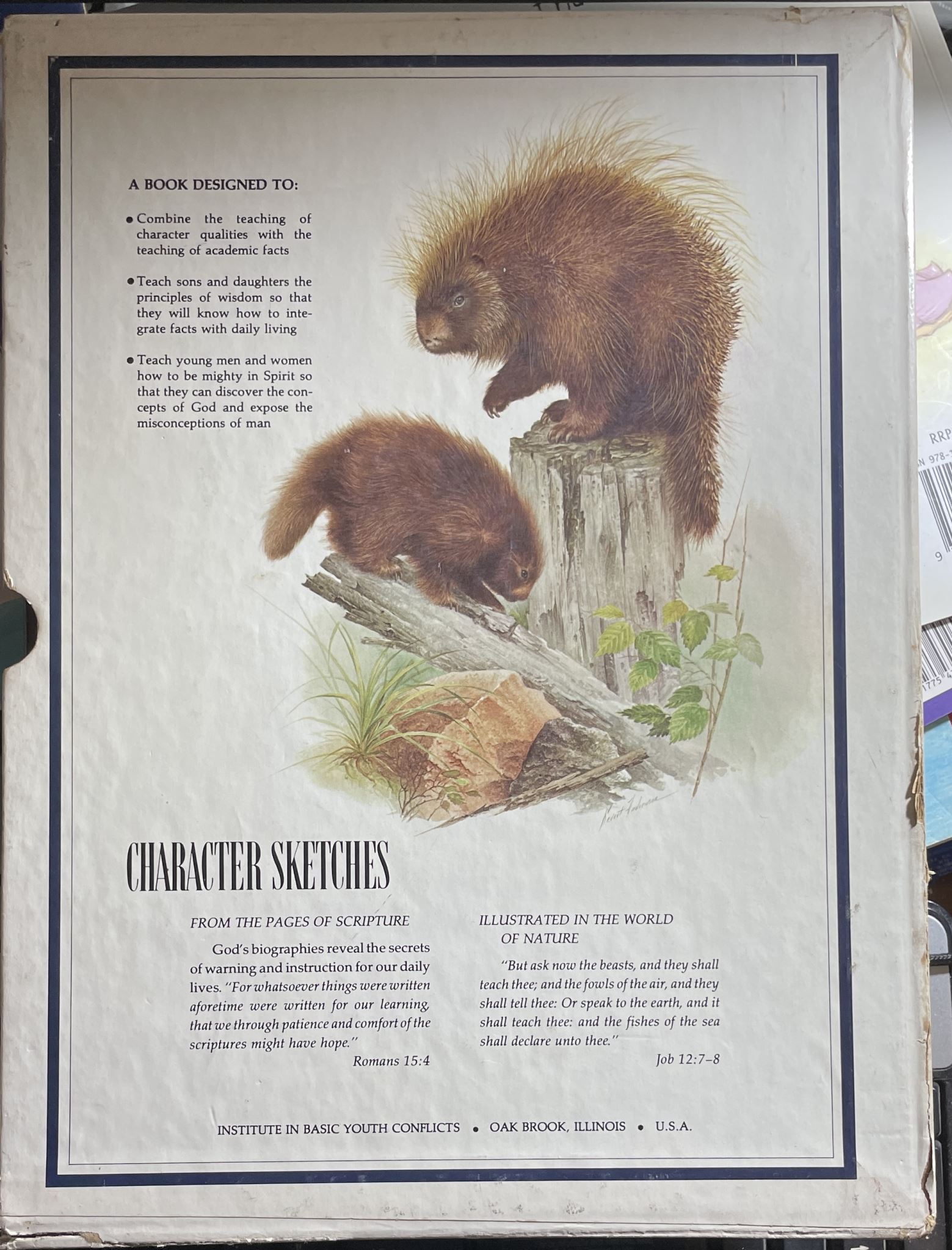 Character Sketches From Pages of Scripture Illustrated in World of Nature 3 Vols