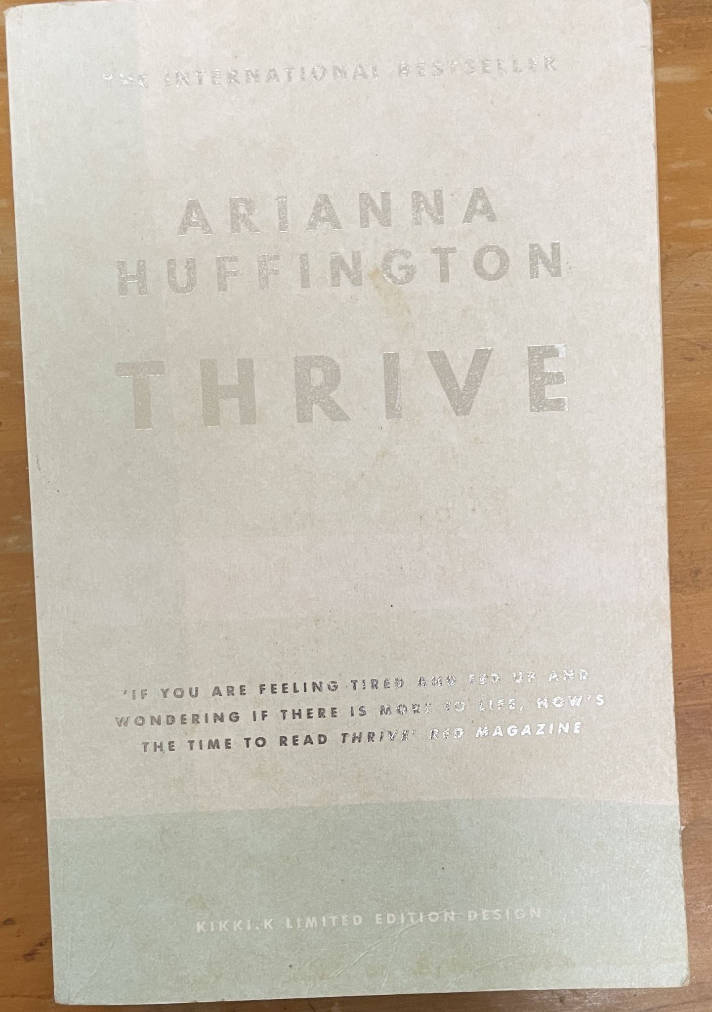 Thrive The Third Metric to Redefining Success and Creating a Happier Life