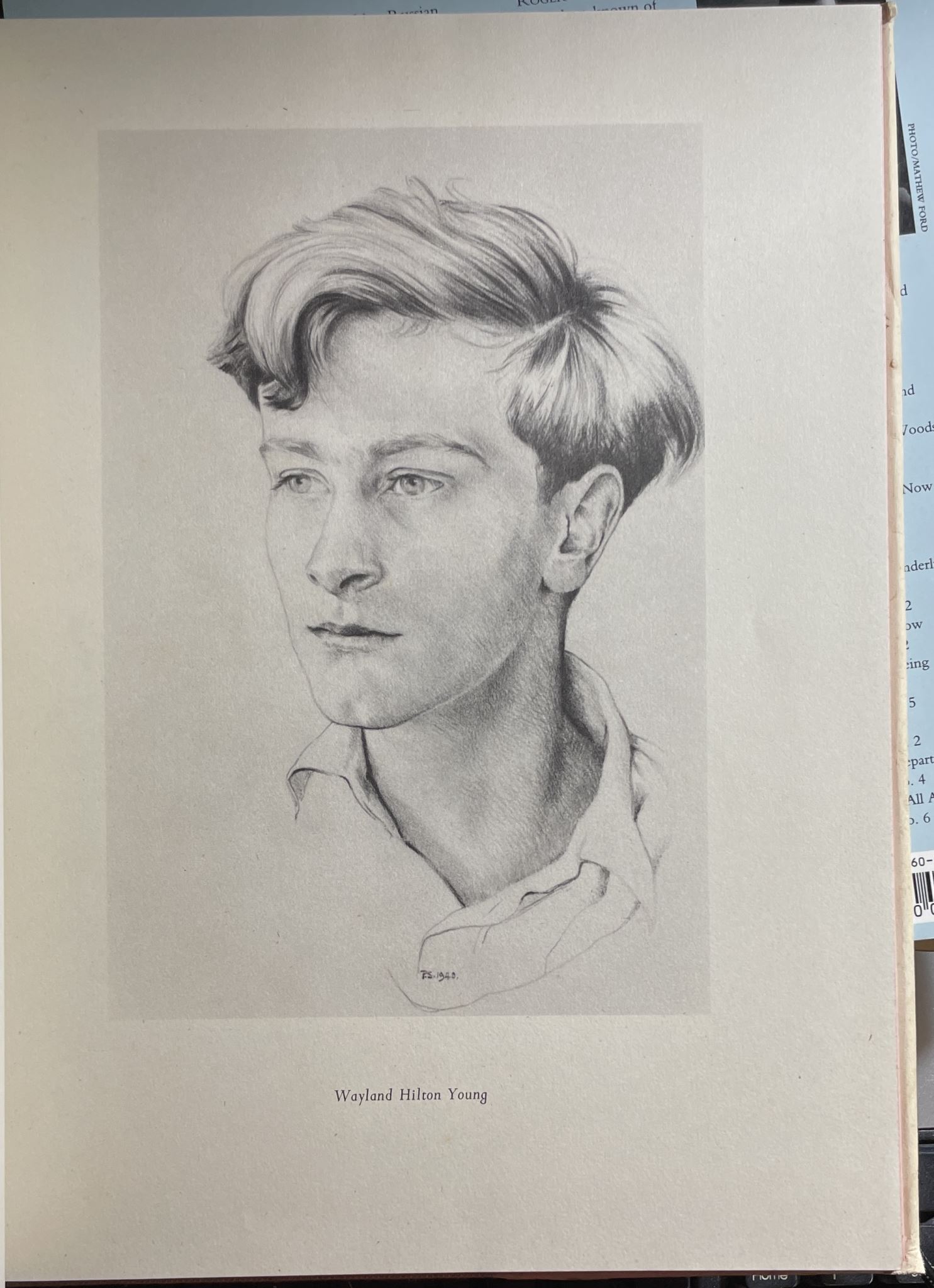 Portrait Drawings by Peter Scott Signed