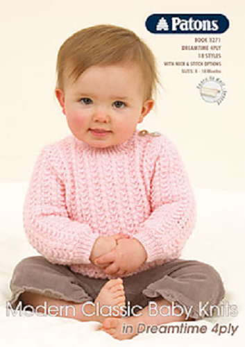 Patons Book 1271 Modern Classic Baby Knits in Dreamtime 4ply