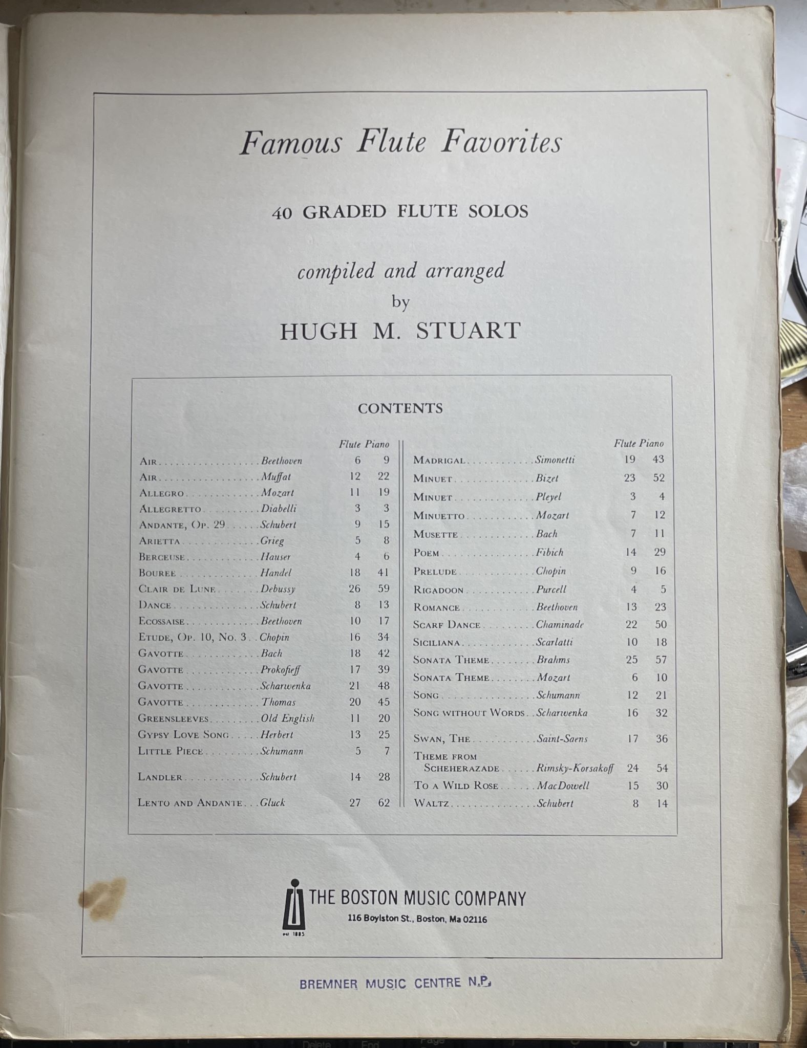 Famous Flute Favorites 40 Graded Flute Solos from Baroque to Modern