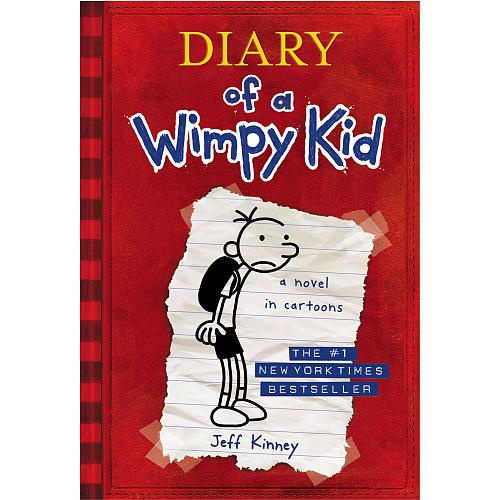 Diary of a Wimpy Kid A Novel in Cartoons by Jeff Kinney Hard cover