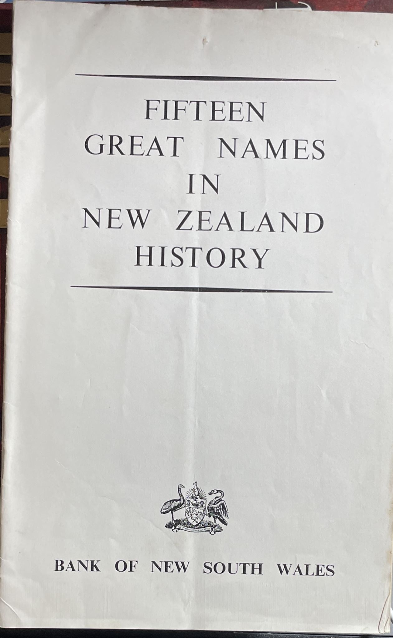 Fifteen Great Names in New Zealand History 1959