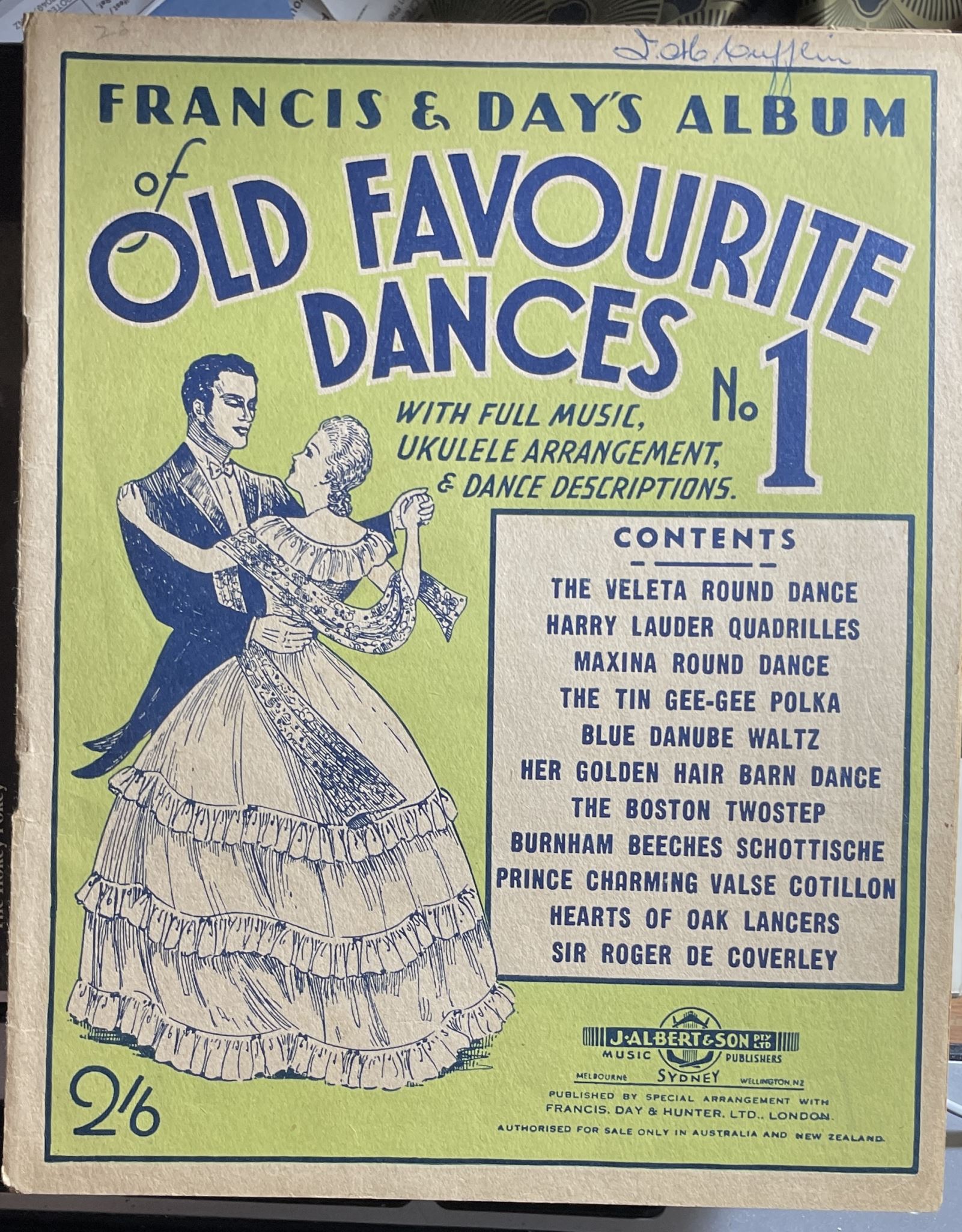 Francis & Day's Album of Old Favourite Dances No 1