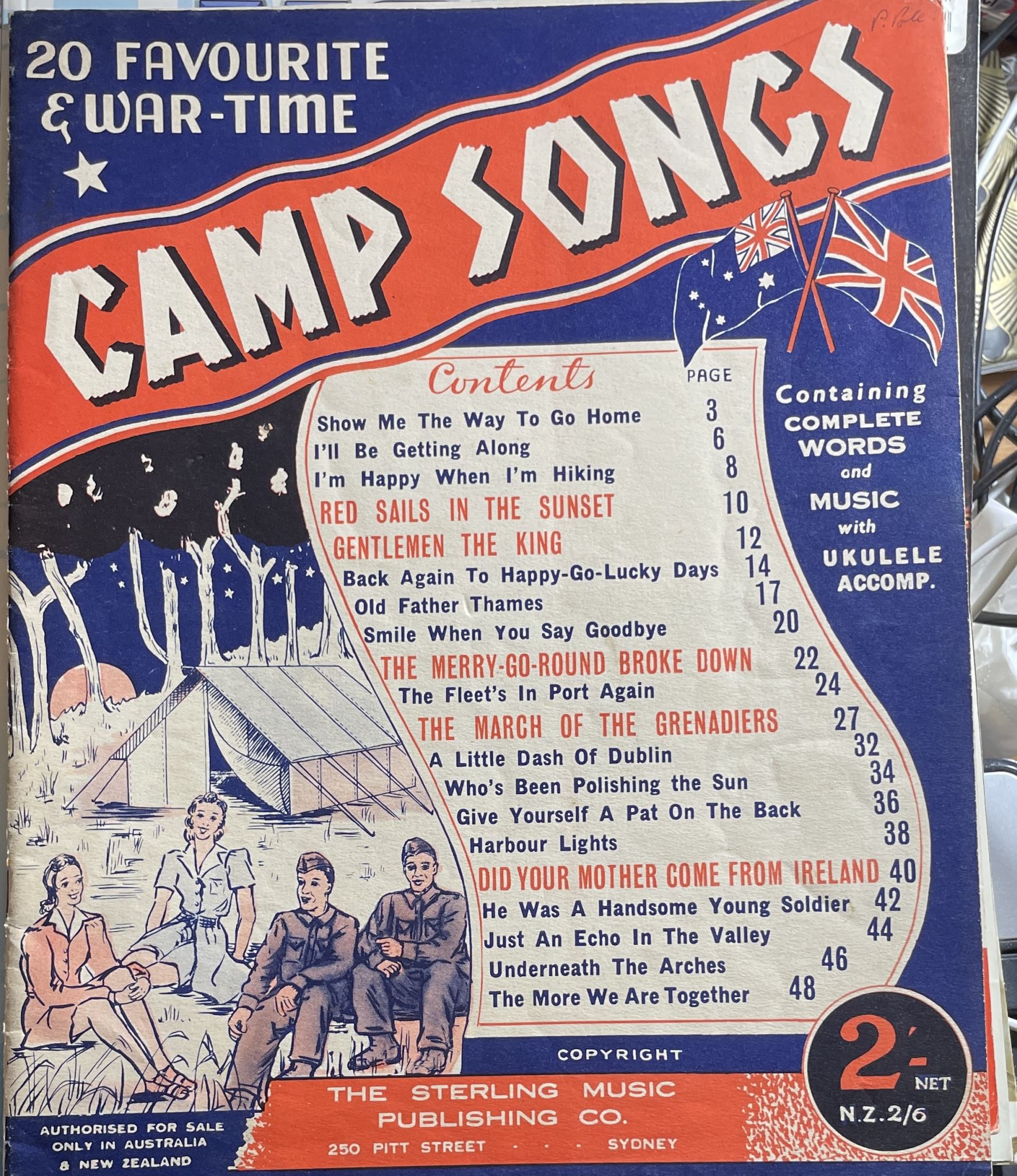 20 Favourite & War-Time Camp Songs