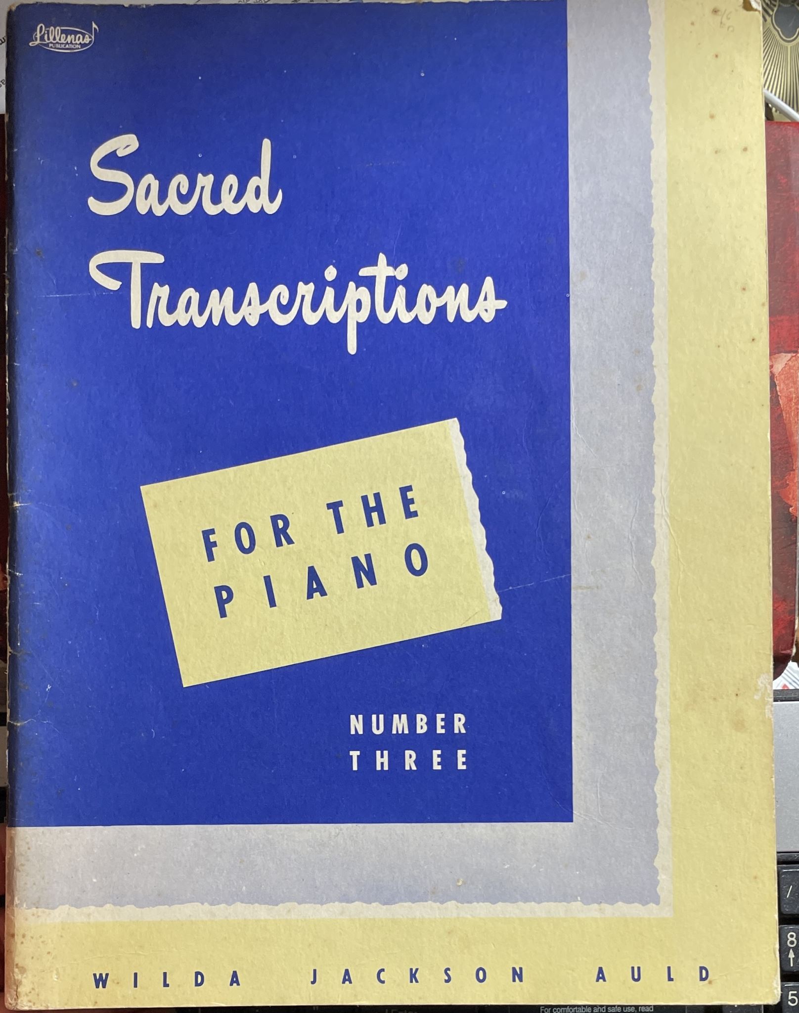 Sacred Transcriptions for the Piano Number 3