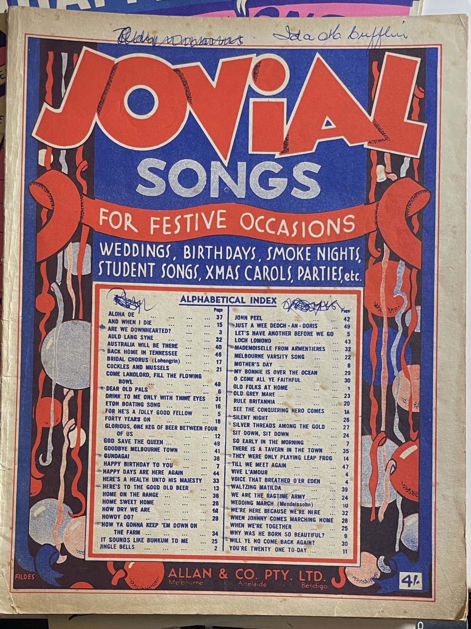 Jovial Songs for Festive Occasions weddings, birthdays, smoke nights, student