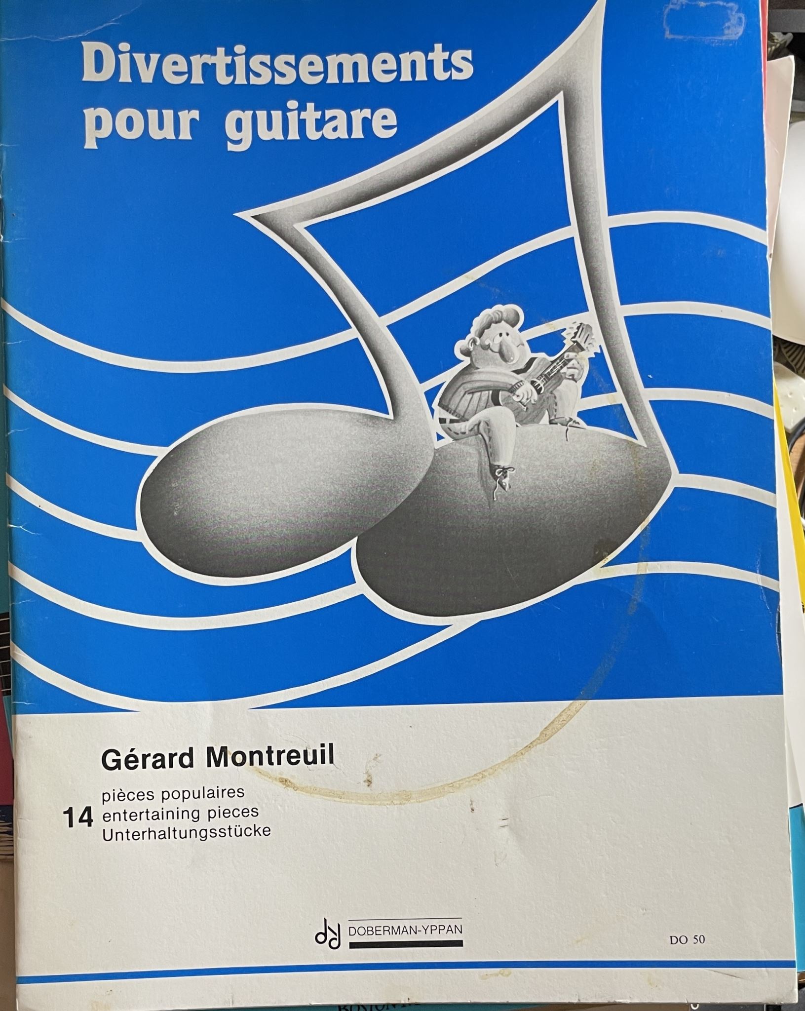 Divertissements Pour Guitare 14 Entertaining Pieces by Gerard Montreuil