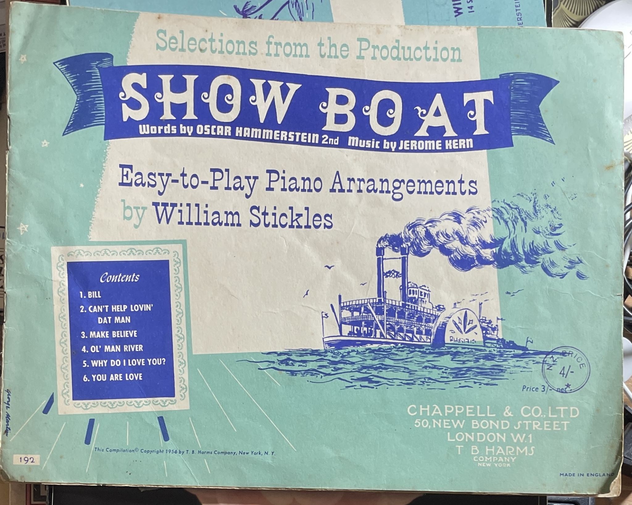 Selections from the Production Show Boat by William Stickles