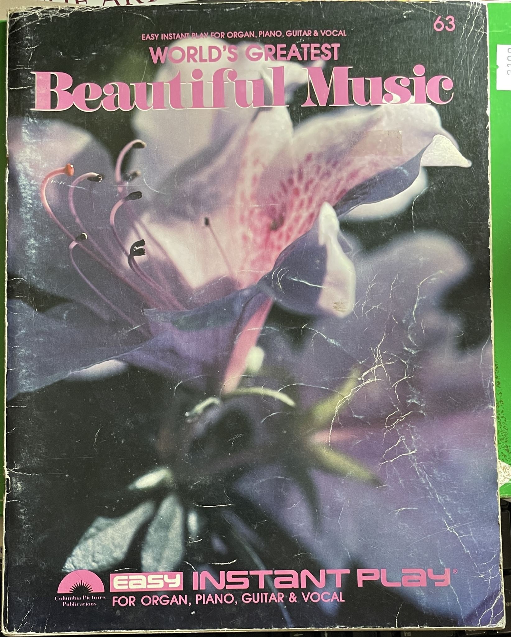 World's Greatest Beautiful Music 63 for Organ Piano Guitar Vocal