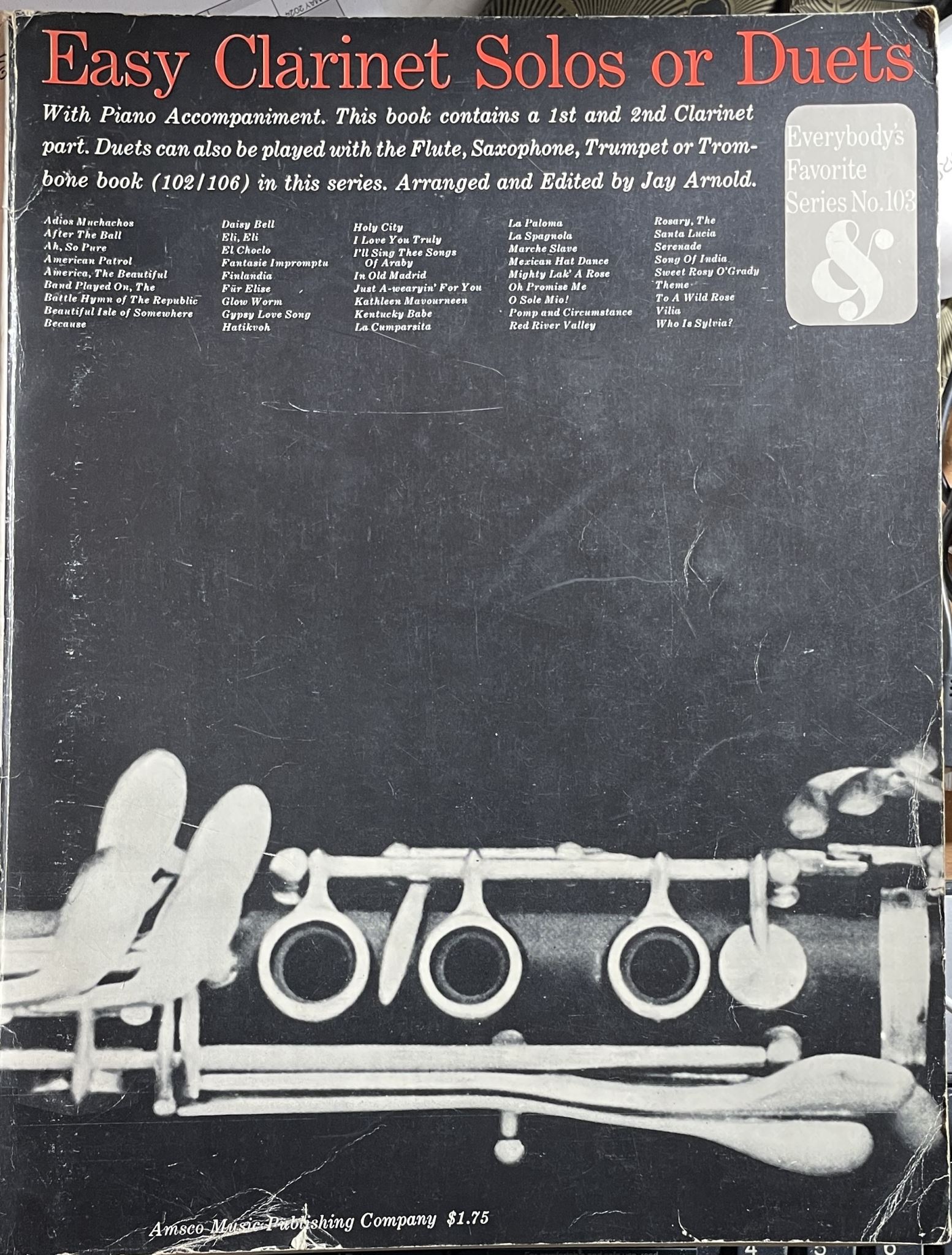 Easy Clarinet Solos or Duets Piano Accompaniment