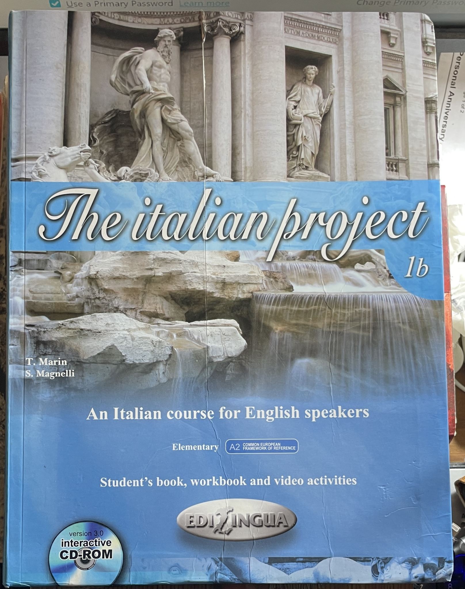 The Italian Project 1b An Italian Course for English Speakers book and CDs