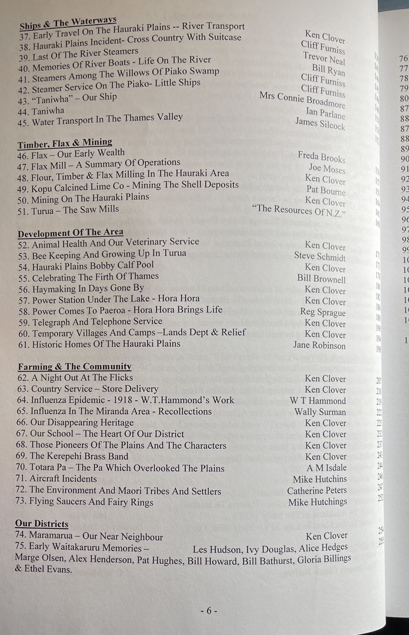 Taming of Hauraki Swamp compiled and edited by Ken Clover