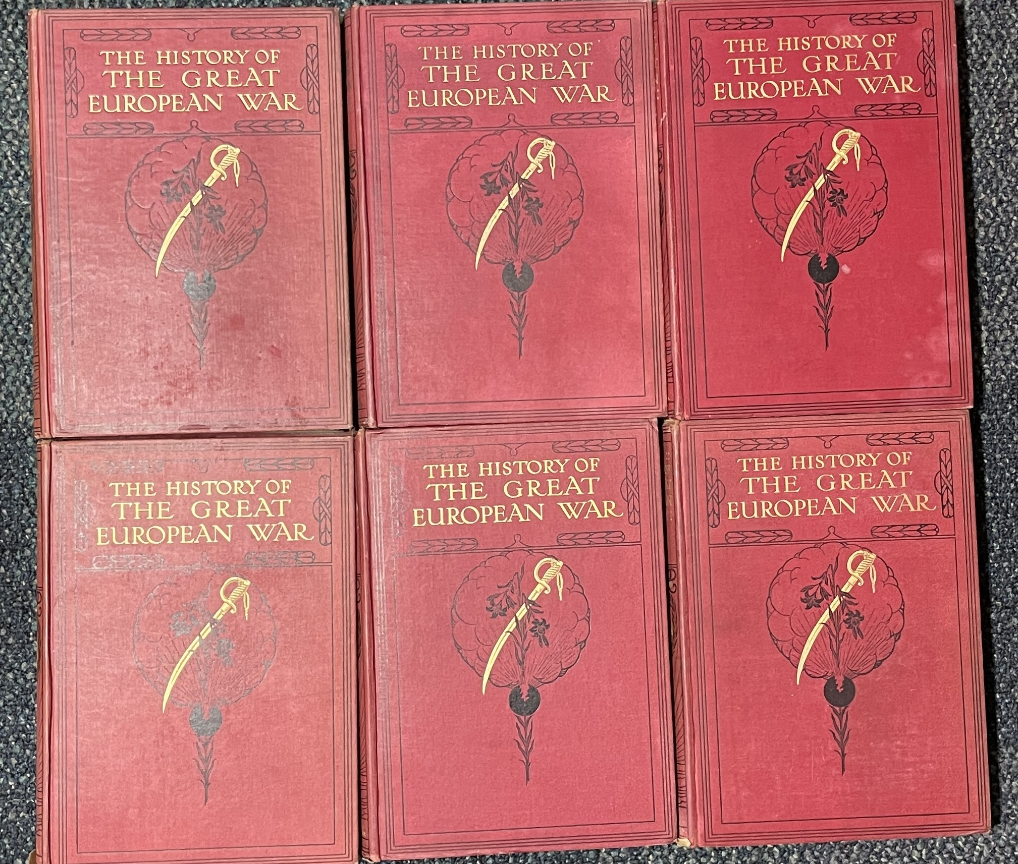 The History of The Great European War Volume I to VI Its Causes and Effects