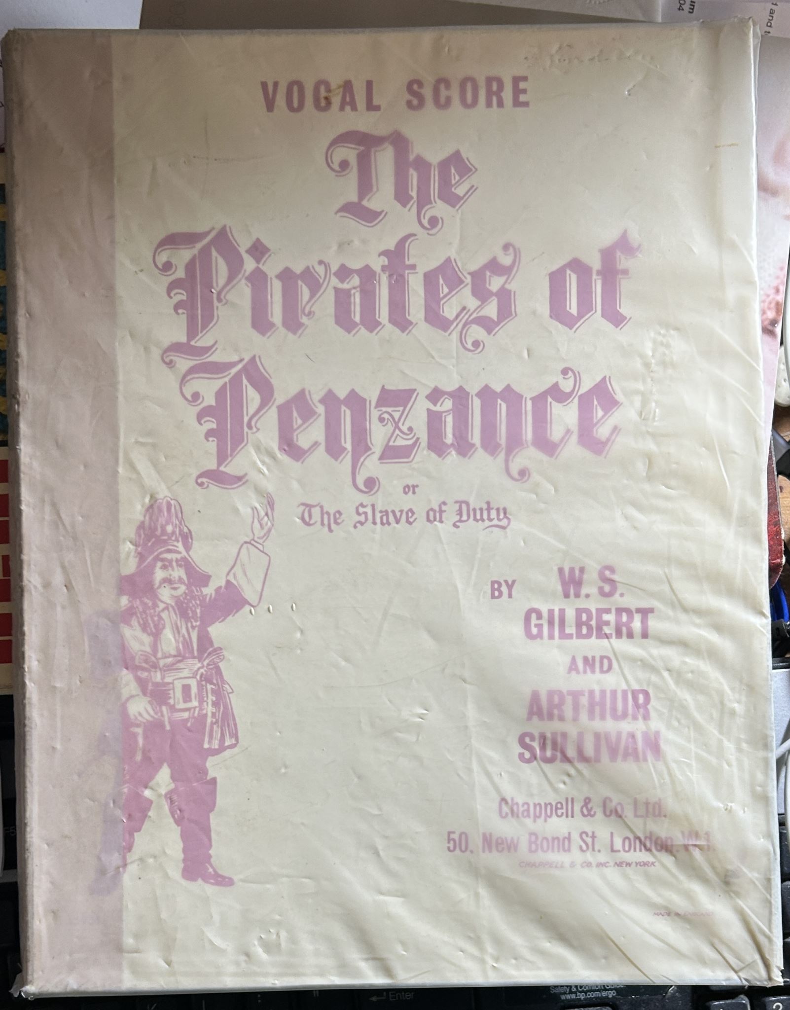 Vocal Score of The Pirates of Penzance or The Slave of Duty
