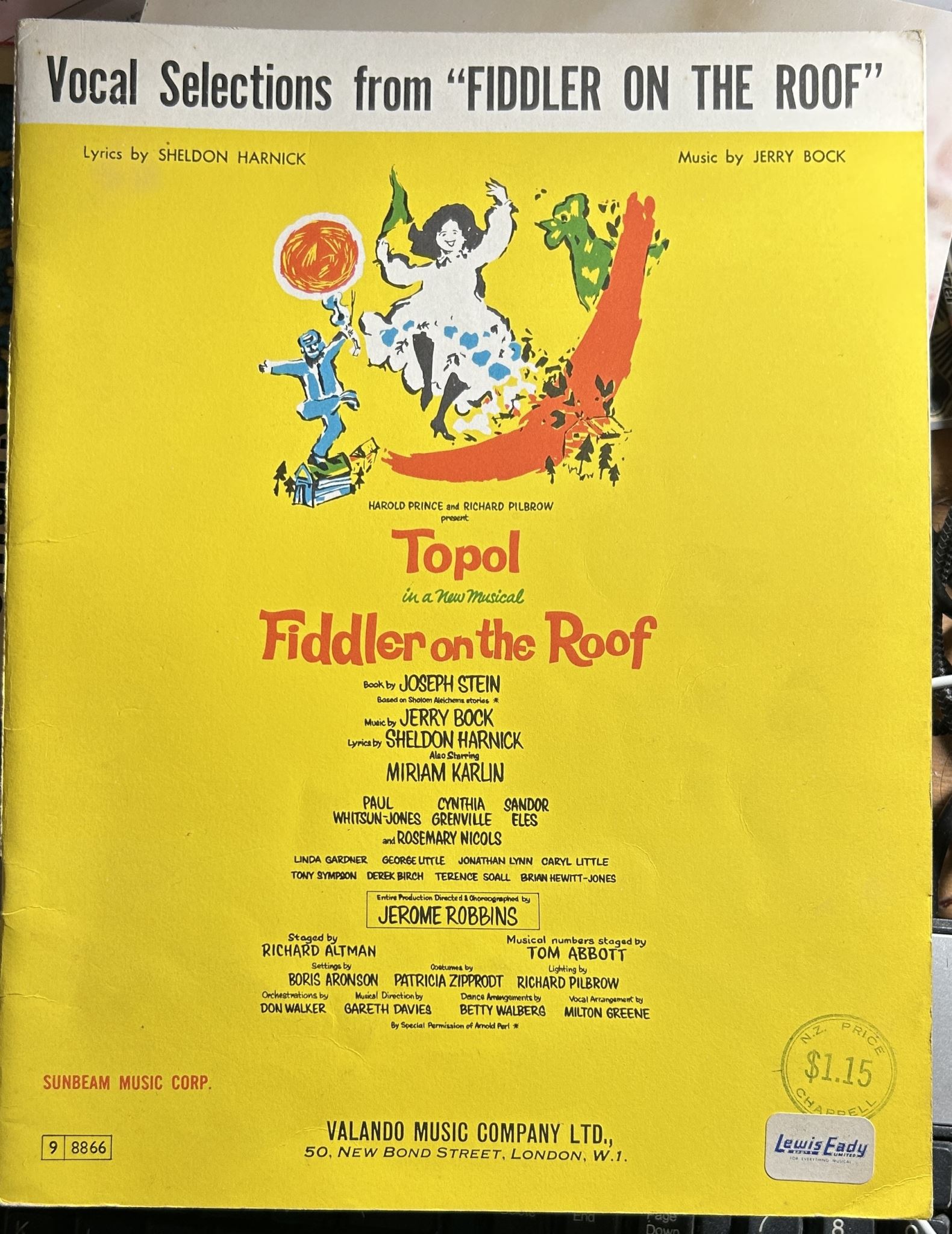 Vocal Selections from 'Fiddler on the Roof'