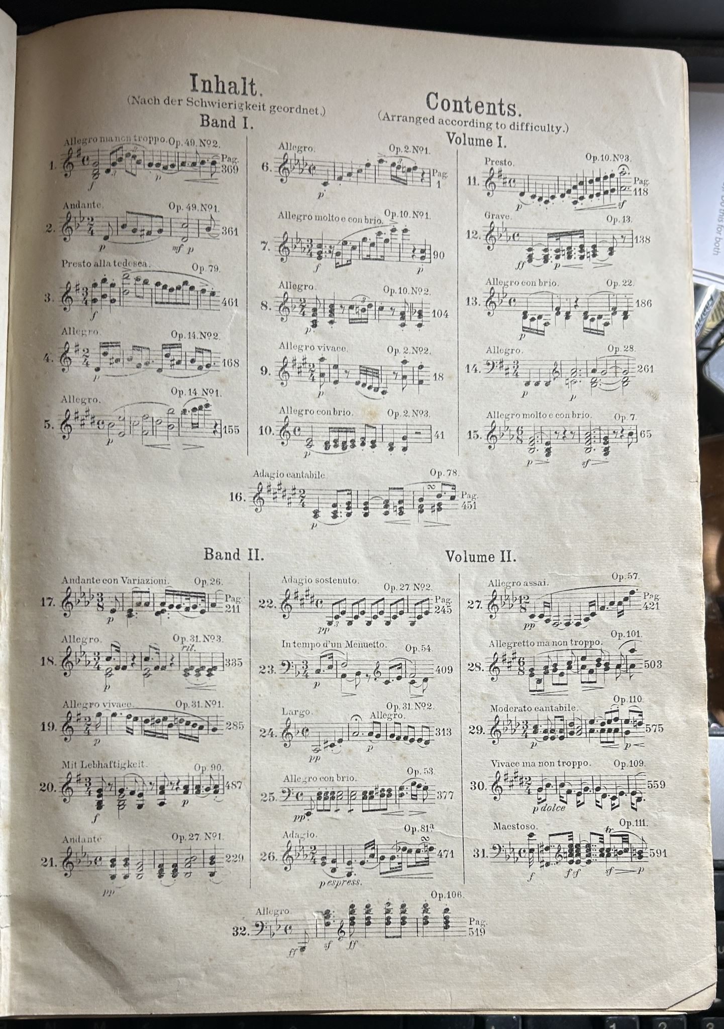 Beethoven Sonatas For Pianoforte Solo Edited by Alexander Winterberger