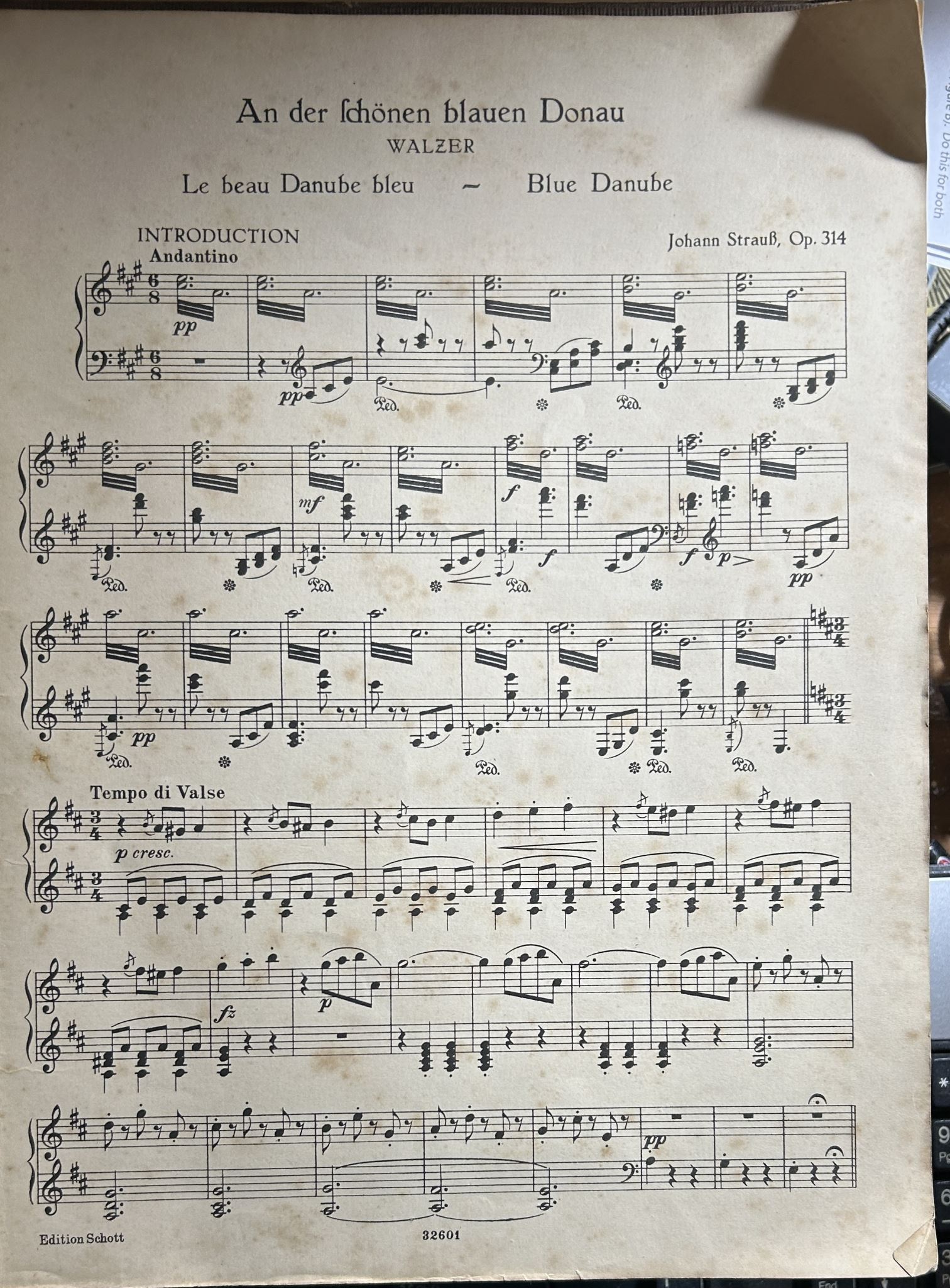 My Strauss Waltzes 16 Waltzes For Piano Book 1 by Johann Strauss