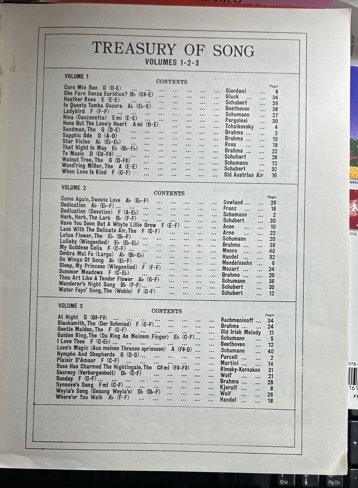 Treasury of Song Volume 2 Allans Edition No 425