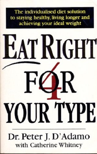 Eat Right for Your Type by Dr. Peter J. D' Adamo