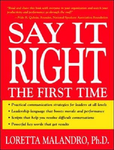 Say it Right the First Time